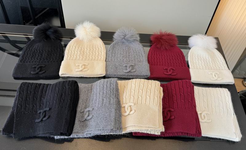 Chanel scarf hat dx05